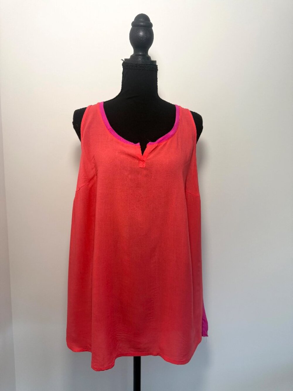 Relativity‎ Pink Orange Colorblock Tank Top S